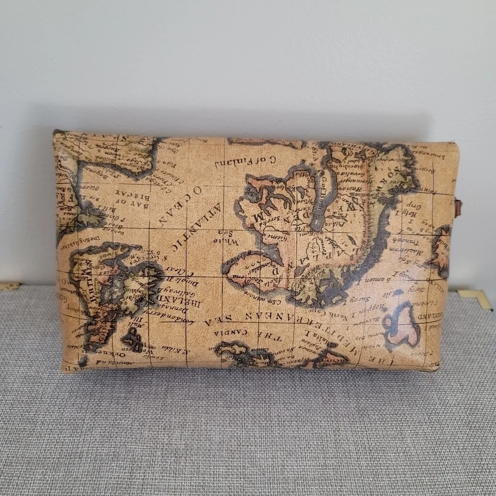 New Patricia Nash Valerie European Map Fold Over Handbag P715414 - Picture 6 of 6